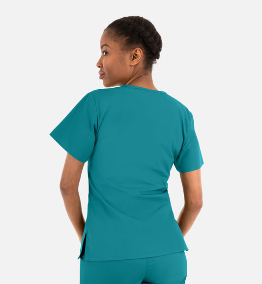 Core 1016 Women's Classic V-Neck Top Lake Blue