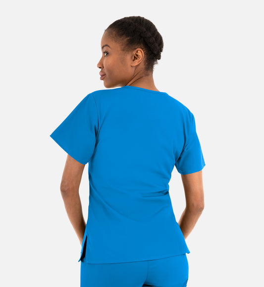 Core 1016 Women's Classic V-Neck Top Malibu Blue