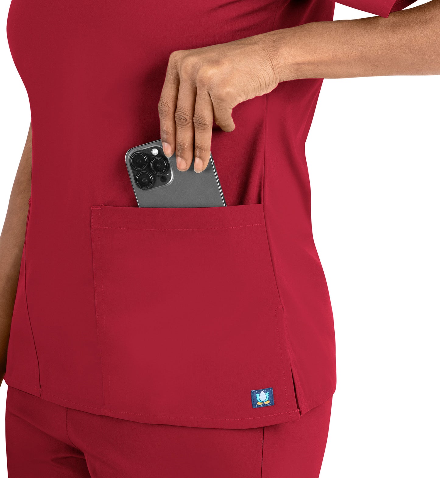 Core 1016 Women's Classic V-Neck Top Red