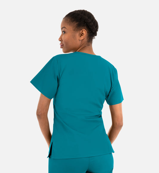 Core 1016 Women's Classic V-Neck Top Teal