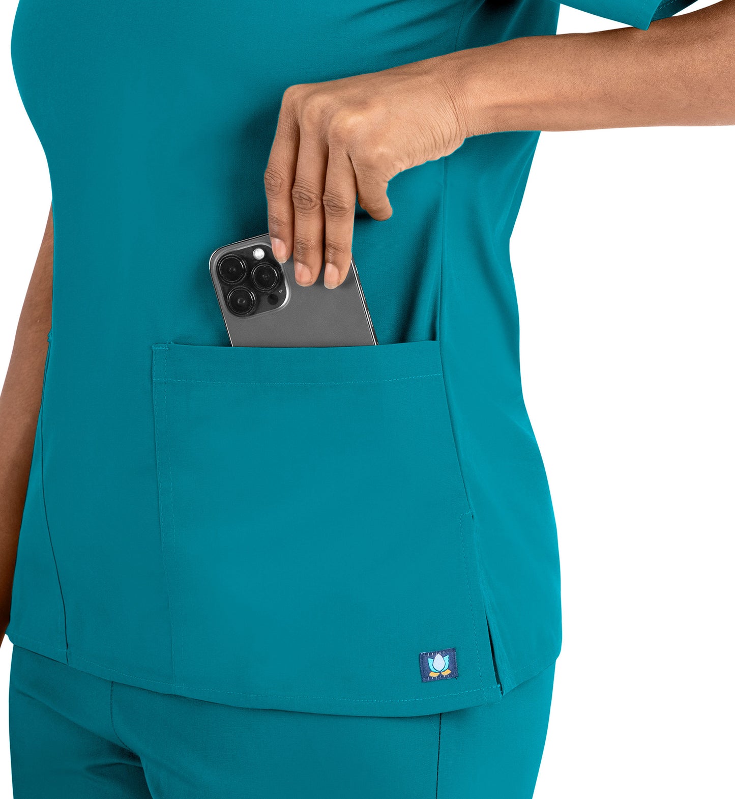 Core 1016 Women's Classic V-Neck Top Teal