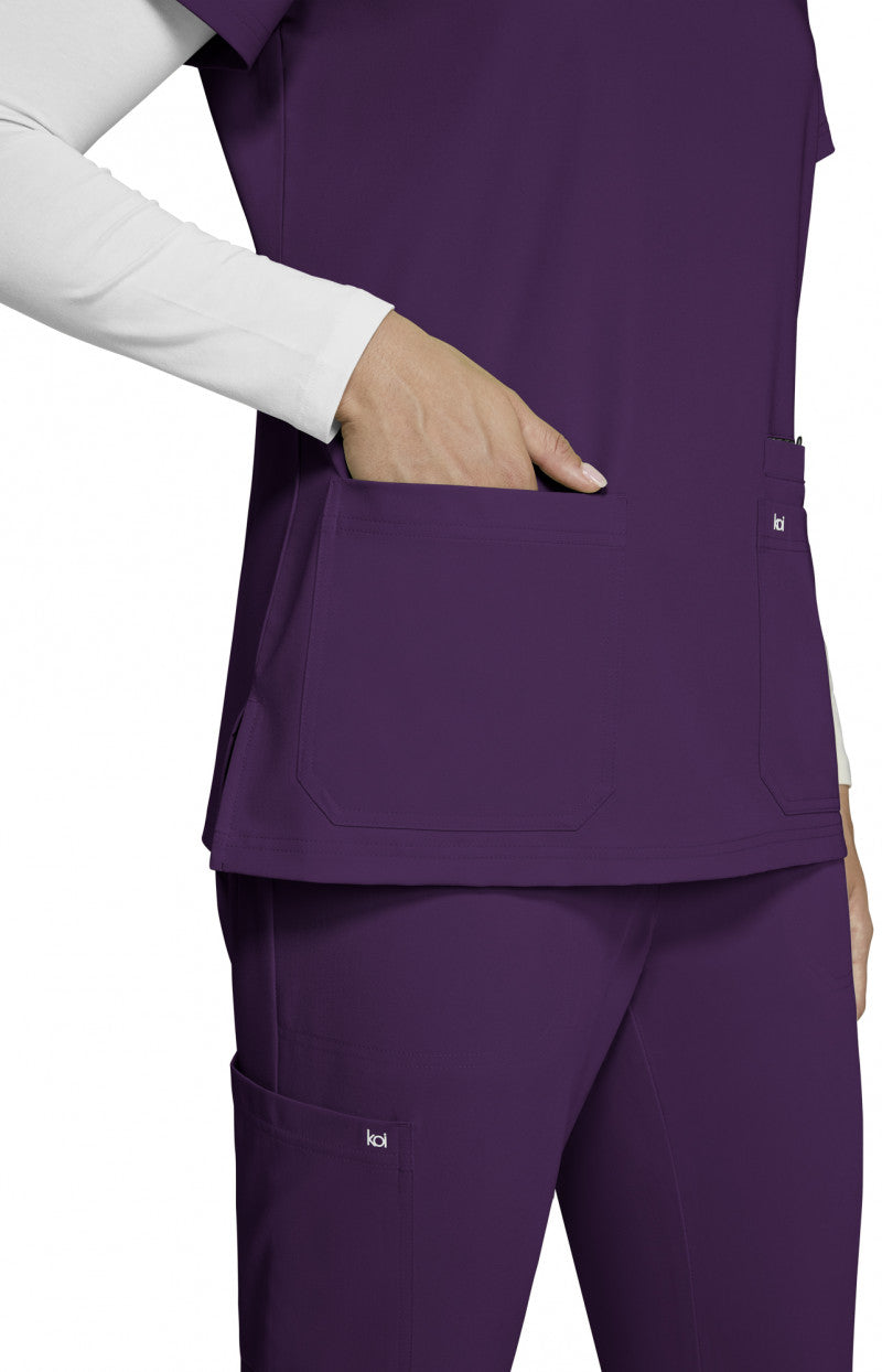 Next Gen 1019 Hustle and Heart Top Eggplant