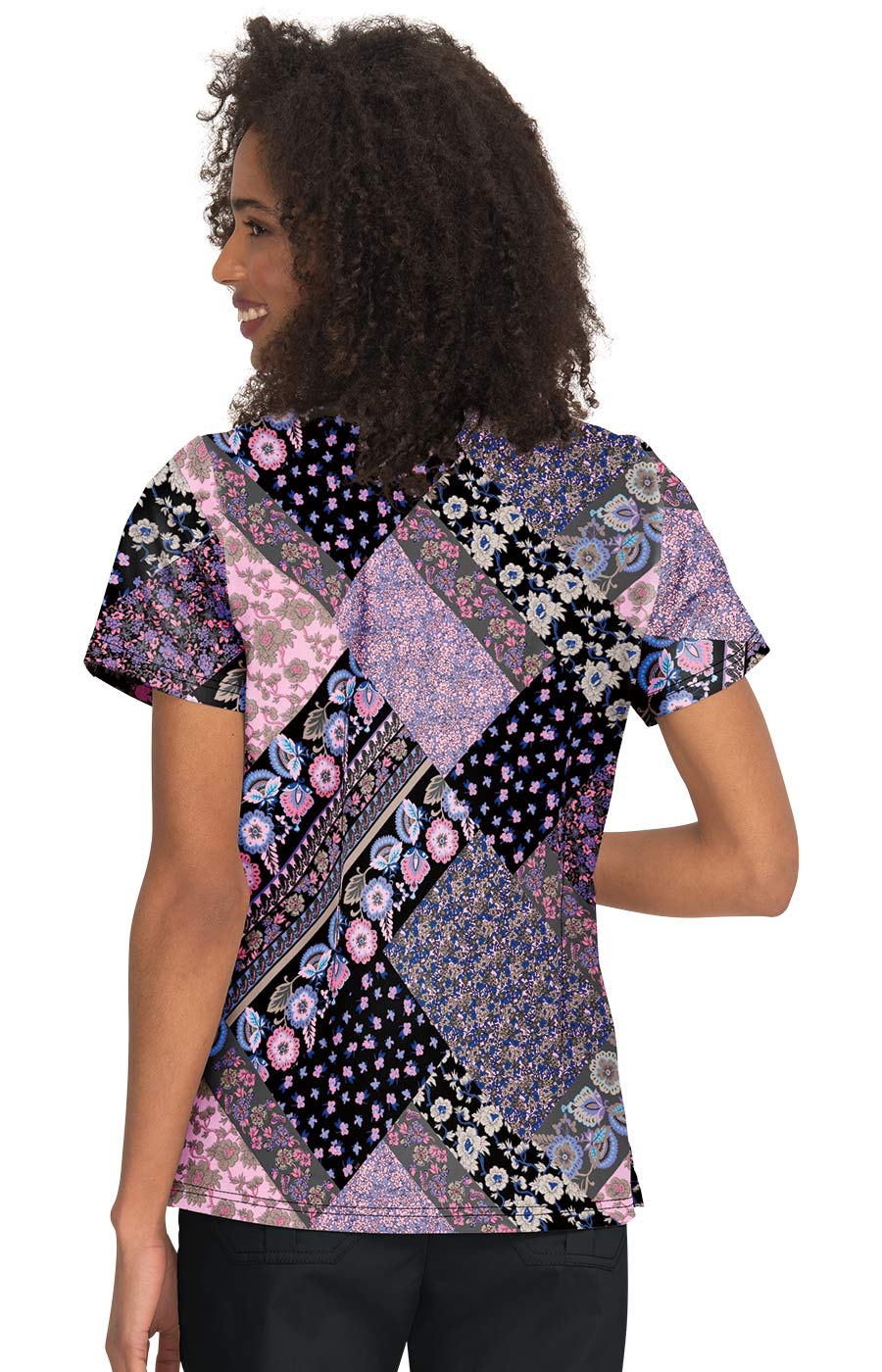 Stretch 1055PR Luisa Top Meadow Patchwork