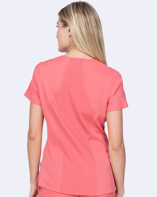 Ava Therese 1084 Ava Back Knit Top Coral