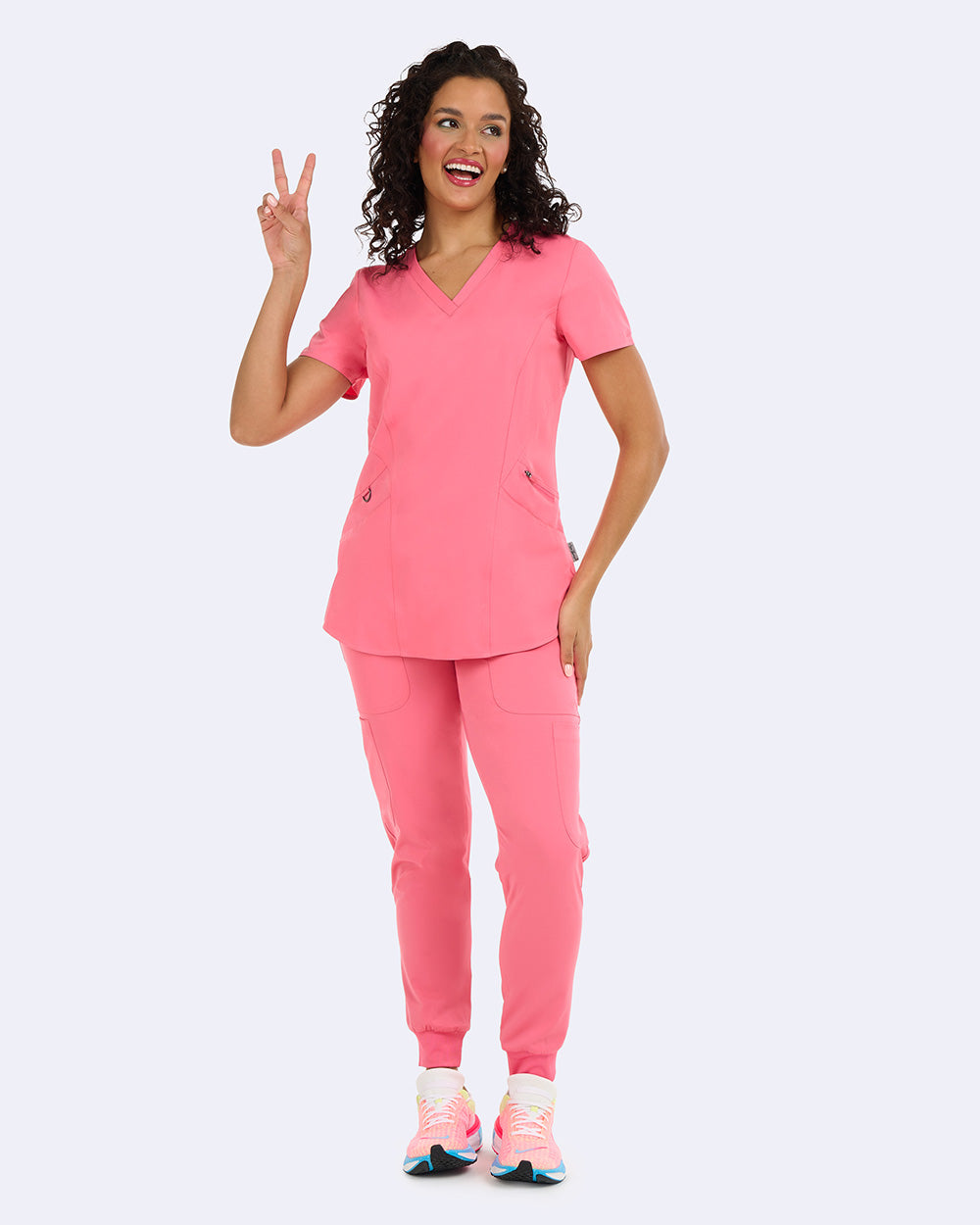 Ava Therese 1084 Ava Back Knit Top Sorbet