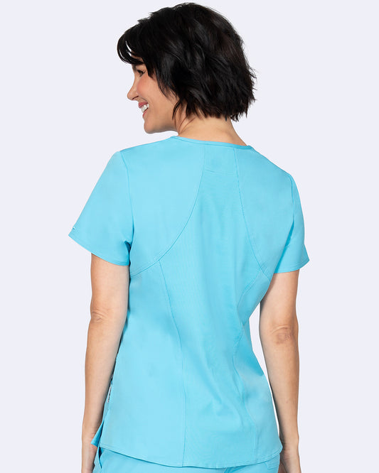 Ava Therese 1084 Ava Back Knit Top Turquoise