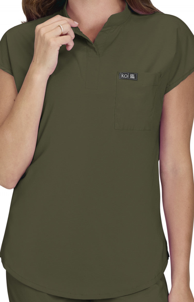 Basics 1093 Ari Top Olive Green