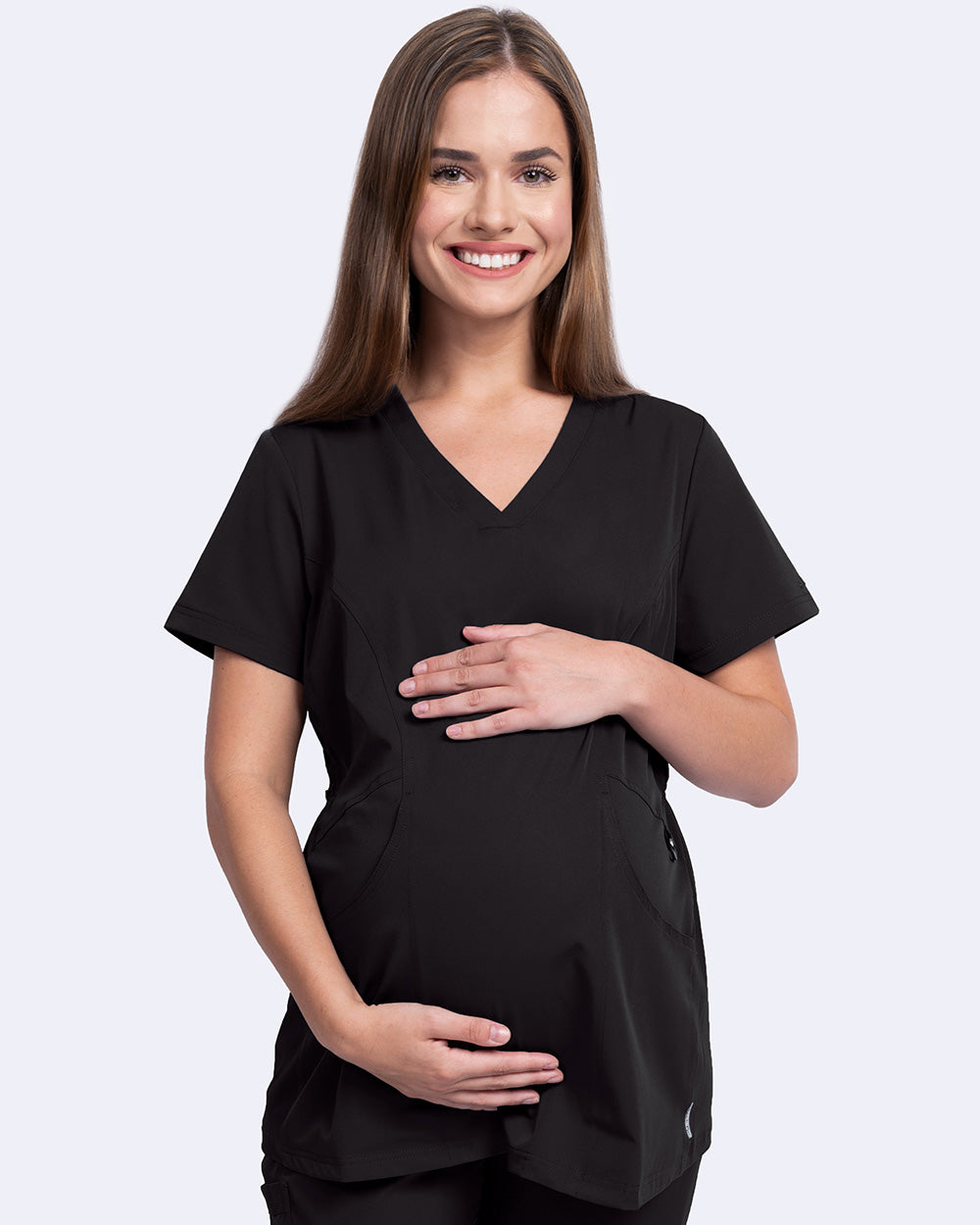 Ava & Me 1121 Ava & Me Maternity Top Black