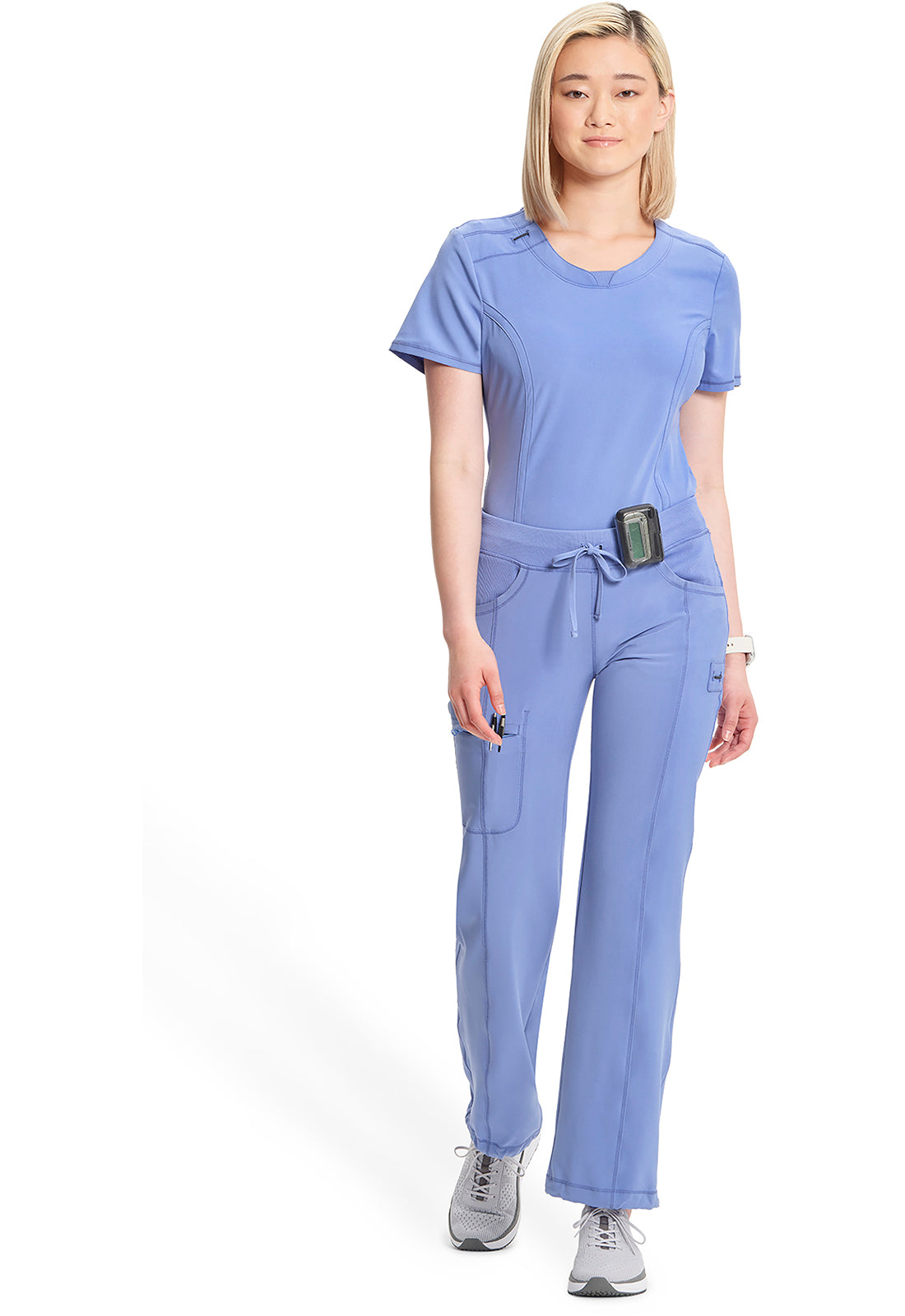 Infinity 1123A Women's Straight Leg Drawstring Scrub Pants Ciel
