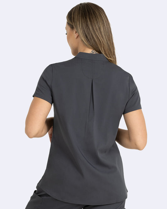 Zoe Alexandra 1132 Chelsea Tuck In Top Pewter