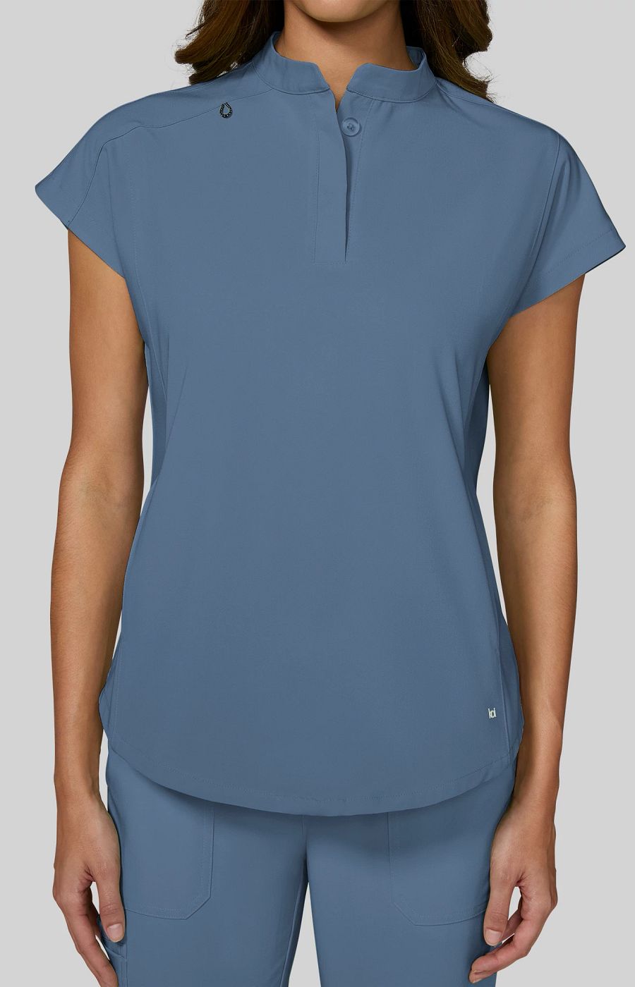 Next Gen Superhuman Women’s 2-Pocket Scrub Top Bluestone