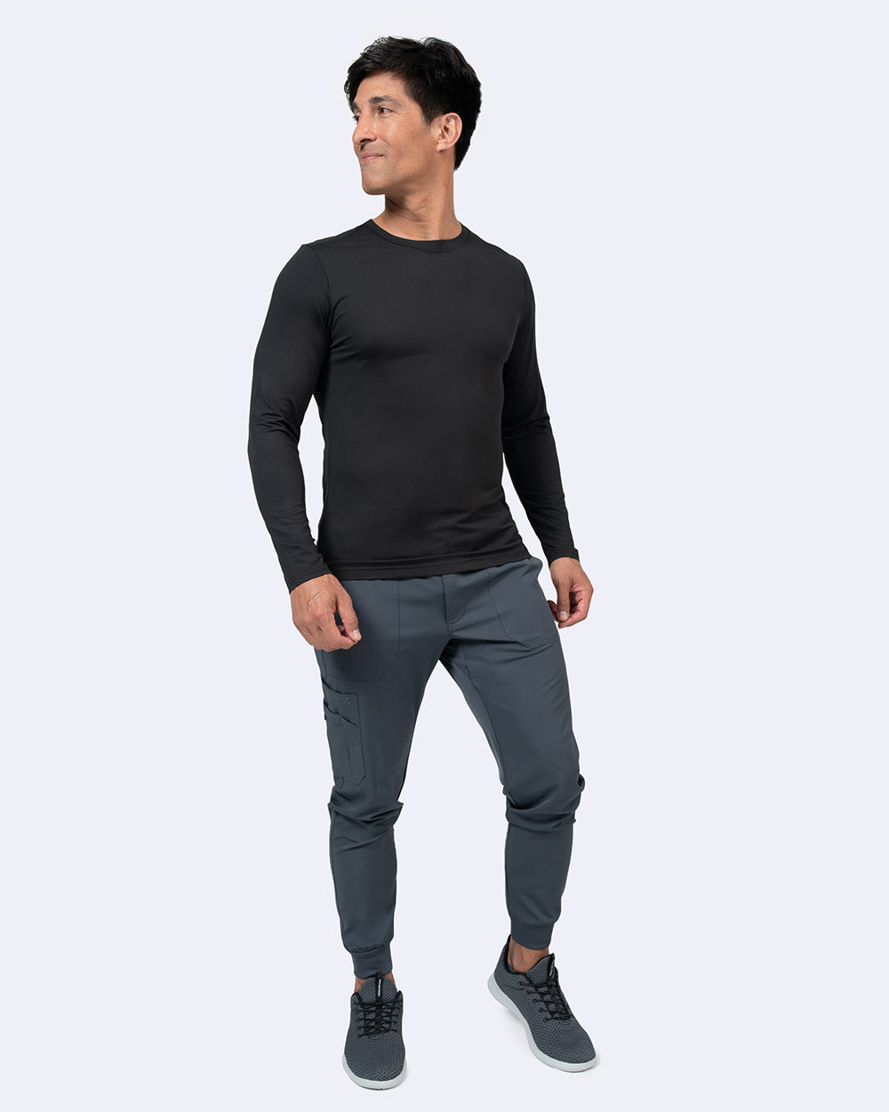 Zavate 1144 Thomas Brushed Knit Tee Shirt Black