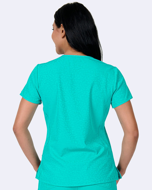 Ava Therese 1171 Lynx Jacquard Top Jacquard Spearmint