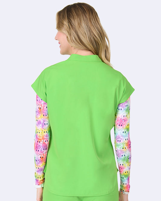 Ava Therese 1176 Piper Tuck In Top Electric Green