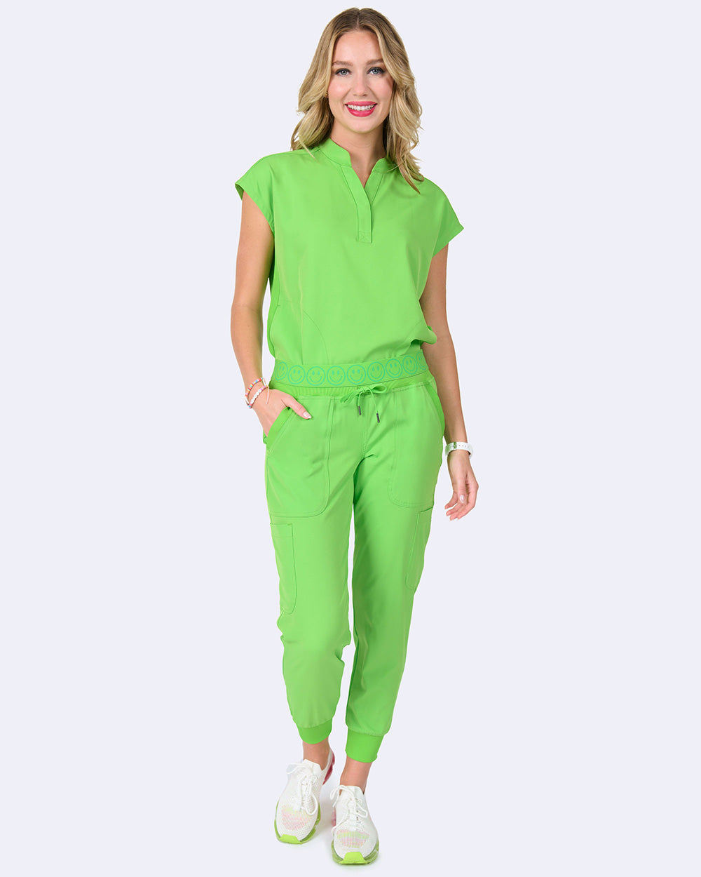 Ava Therese 1176 Piper Tuck In Top Electric Green