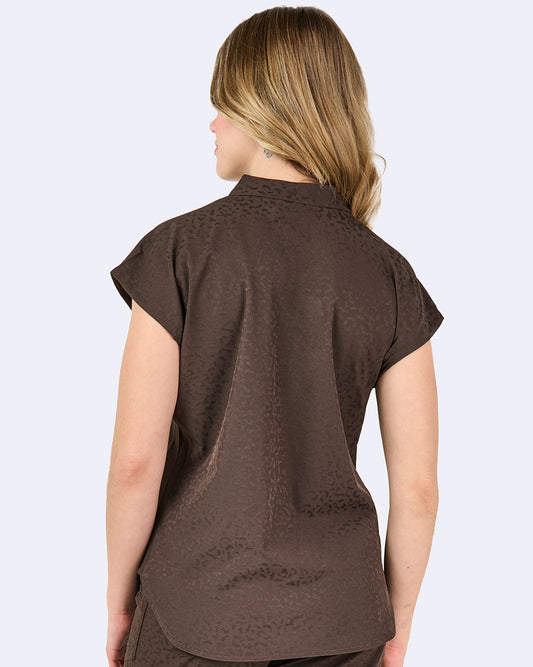 Ava Therese 1176 Piper Tuck In Top Espresso