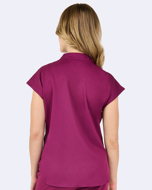 Ava Therese 1176 Piper Tuck In Top Wine