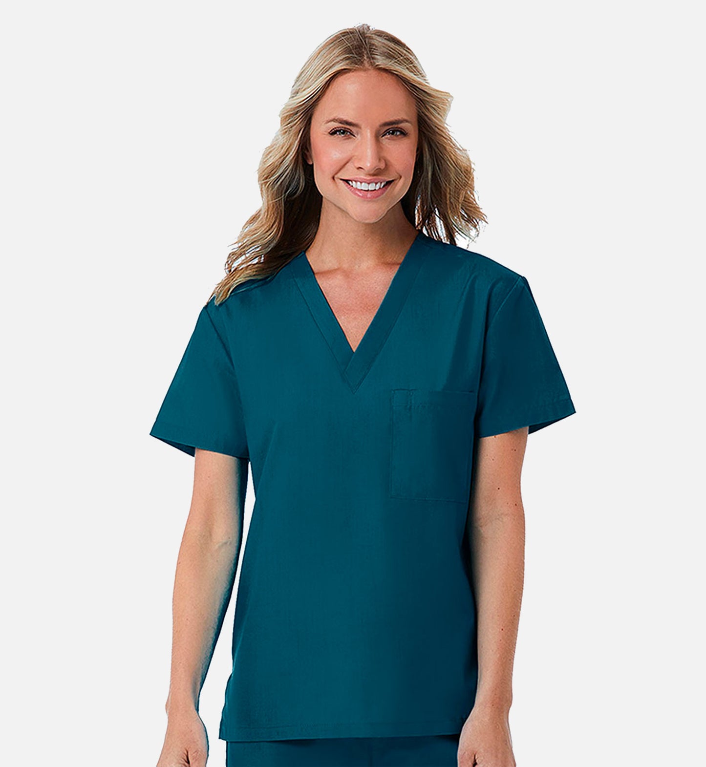 Redpanda 1706 Unisex V-Neck Top Caribbean Blue