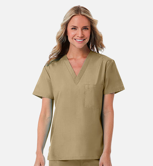 Redpanda 1706 Unisex V-Neck Top Khaki
