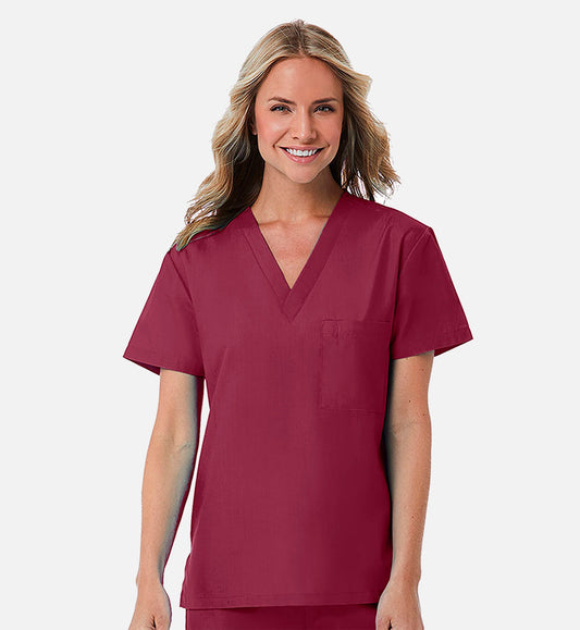 Redpanda 1706 Unisex V-Neck Top Wine