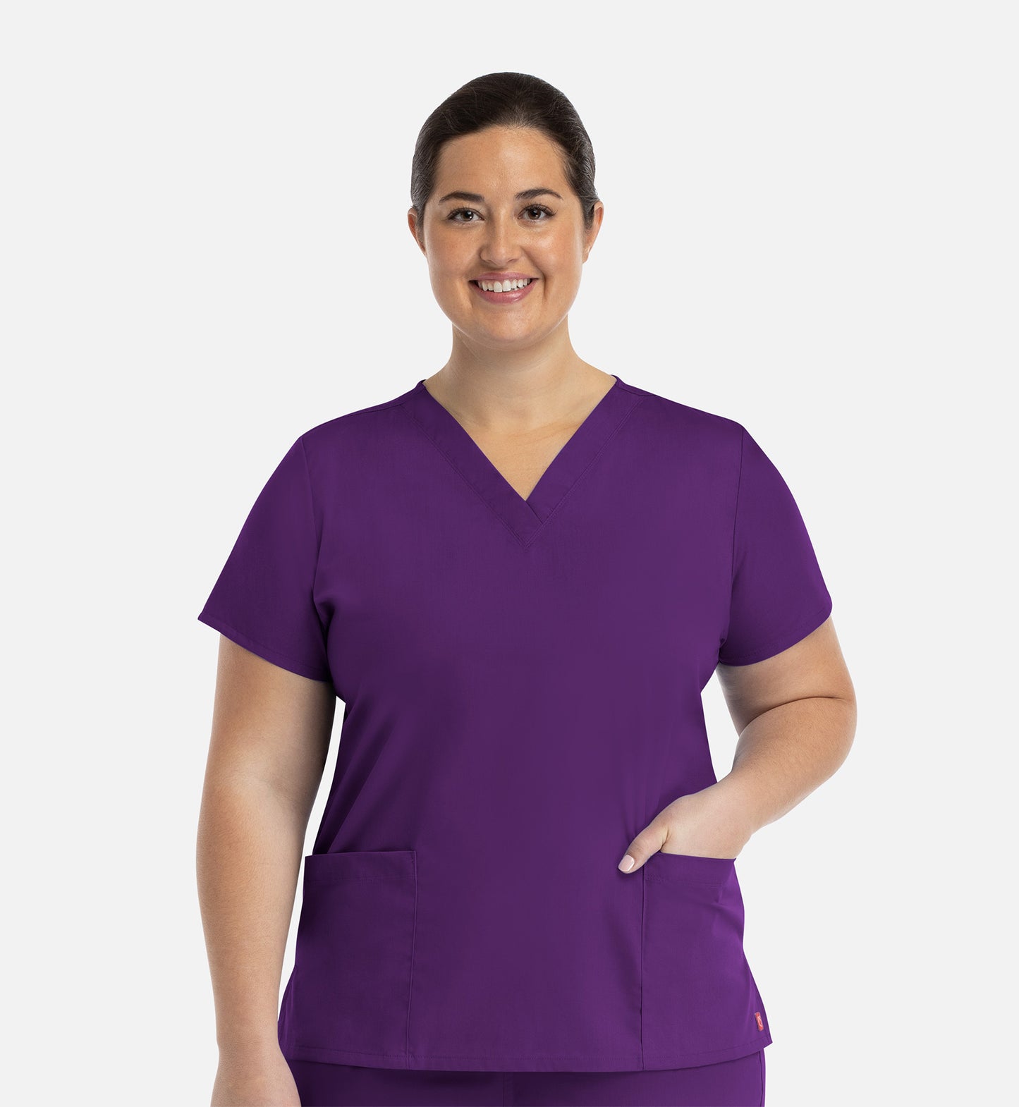 Redpanda 1716 Women's V-Neck Top Eggplant