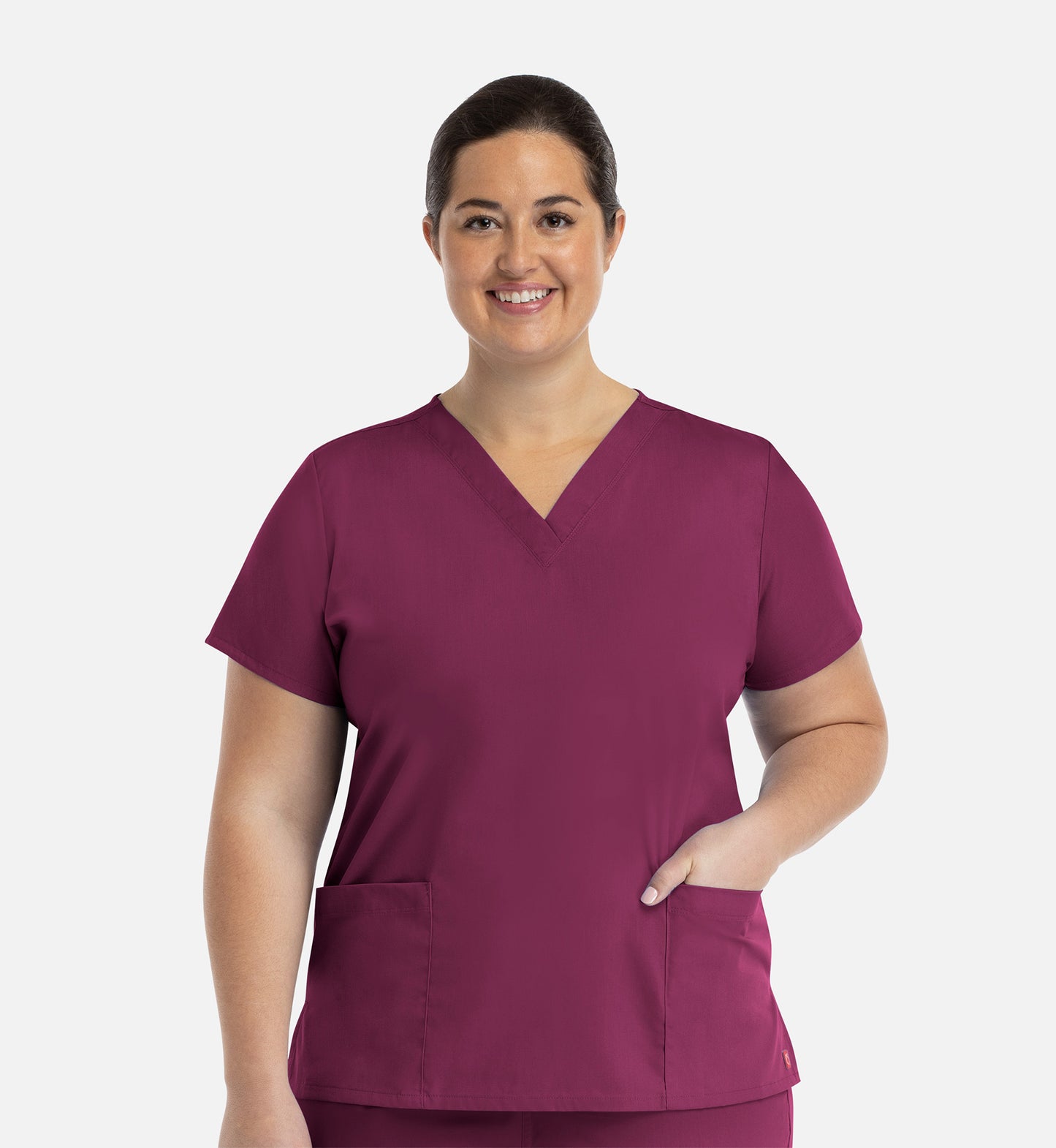 Redpanda 1716 Women's V-Neck Top Wine