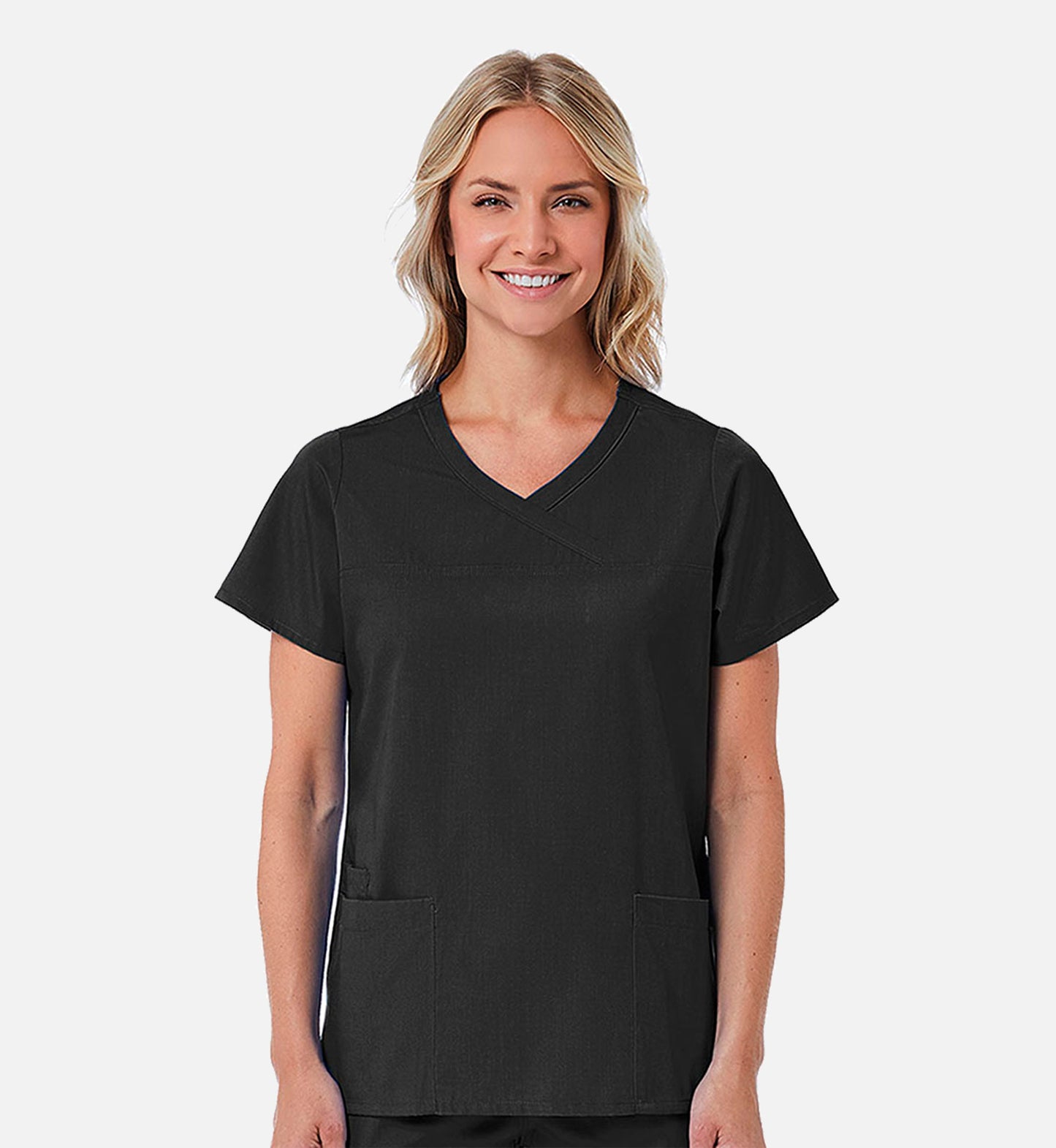 Redpanda 1726 Women's Mock Wrap Top Black