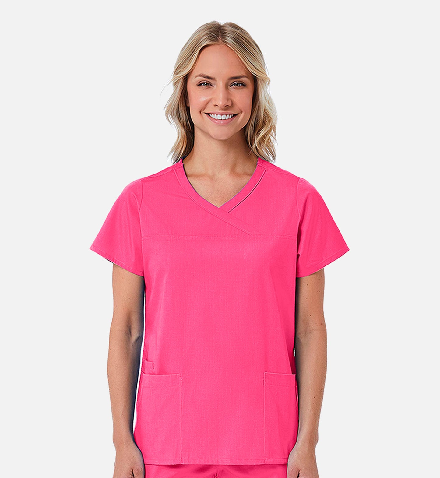 Redpanda 1726 Women's Mock Wrap Top Candy Pink