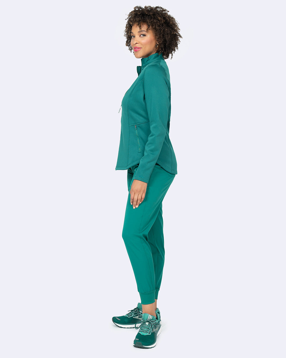 Ava Therese 2023 Megan Bonded Fleece Jacket Hunter