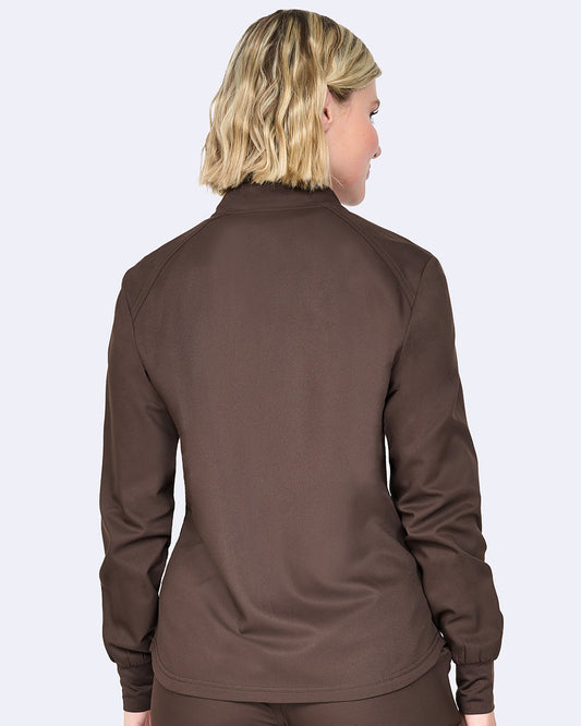 Studio 2056 Comfort Warm Up Jacket Espresso