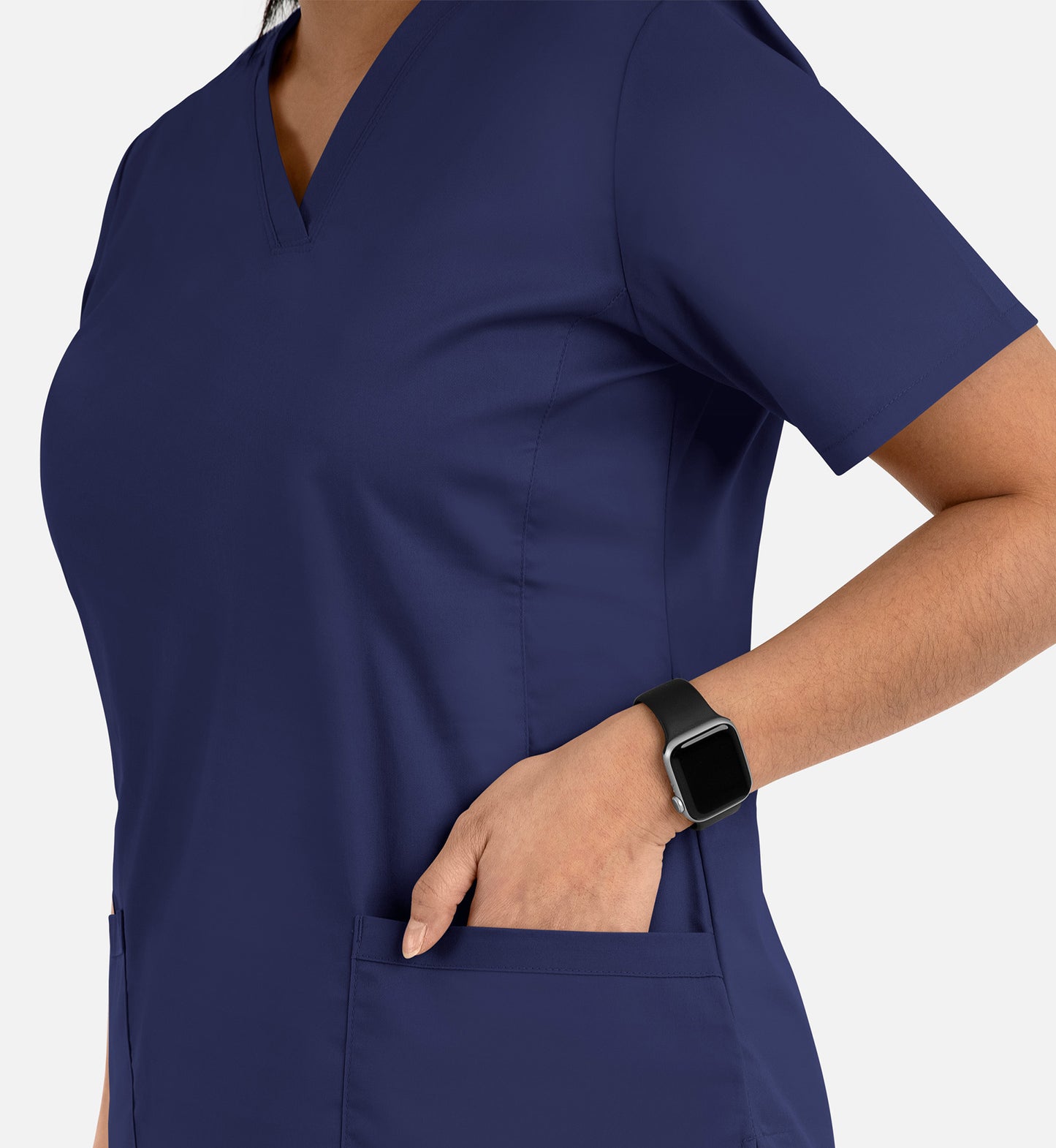 Blossom Signature 2100 Ladies Basic V-Neck Top Real Navy