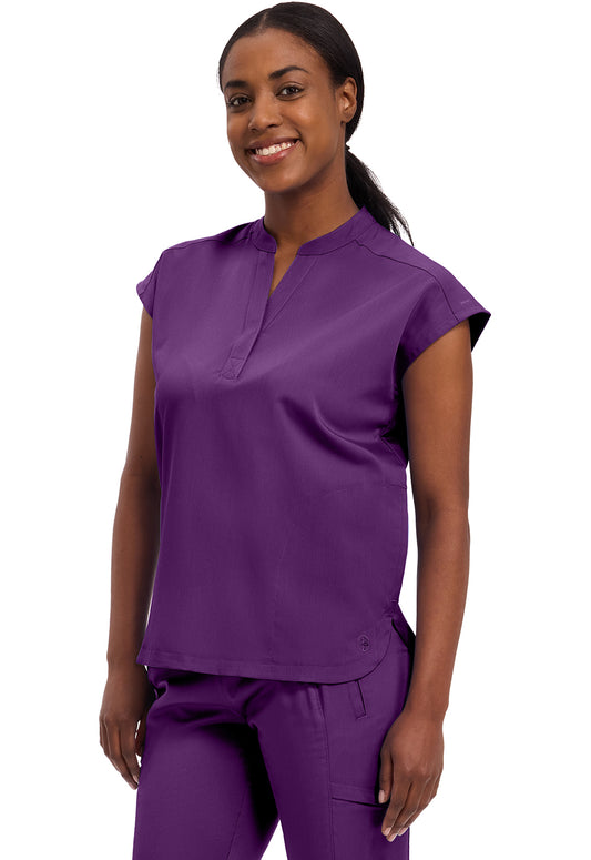 Purple Label 2152 Women's Journey Scrub Top Eggplant