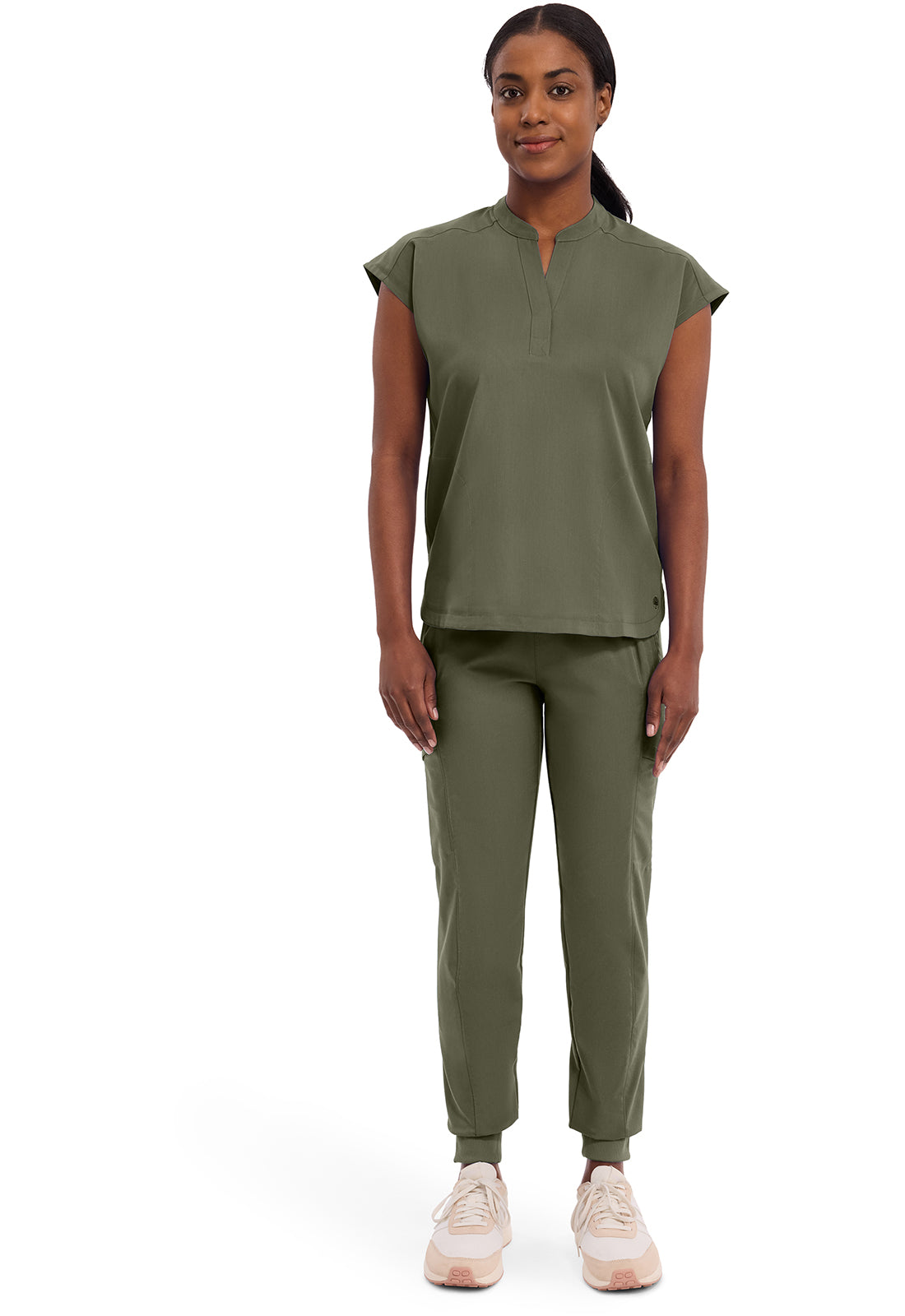 Purple Label 2152 Women's Journey Scrub Top Olive