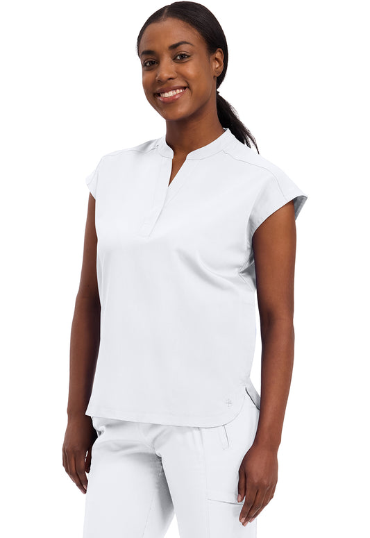 Purple Label 2152 Women's Journey Scrub Top White