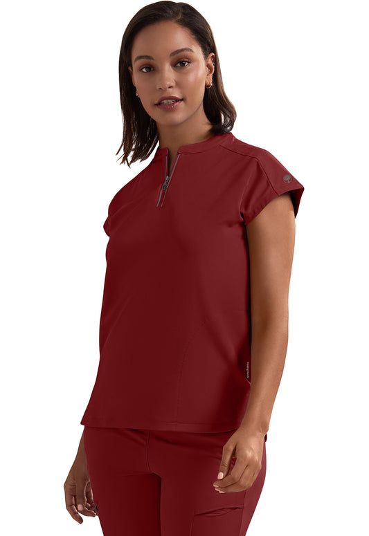HH360 2274 Women's Sonia Scrub Top Garnet Red