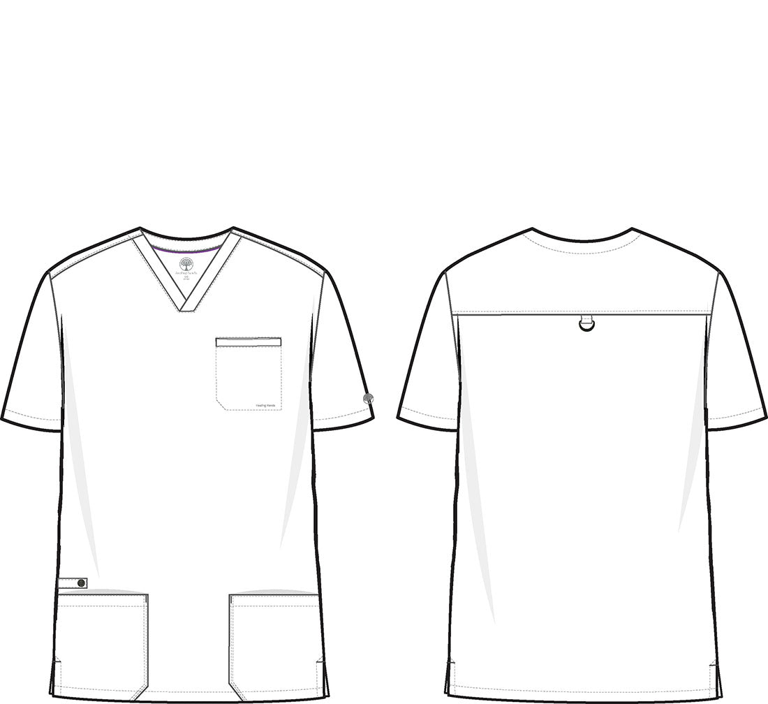 Purple Label 2331 Men's Jake Scrub Top Pewter