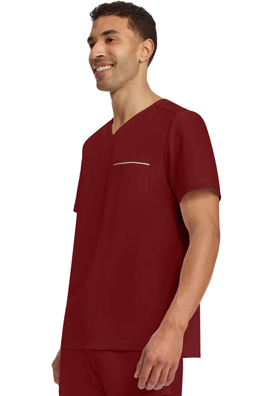 HH360 2381 Men's Spencer Scrub Top Garnet Red