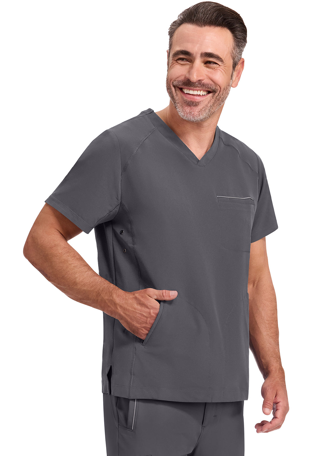 HH 360 2382 Men's Steven Scrub Top Pewter