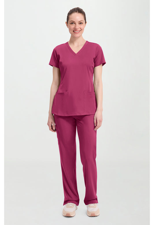 HH Works 2500 Women's Monica Scrub Top Cherry Wine