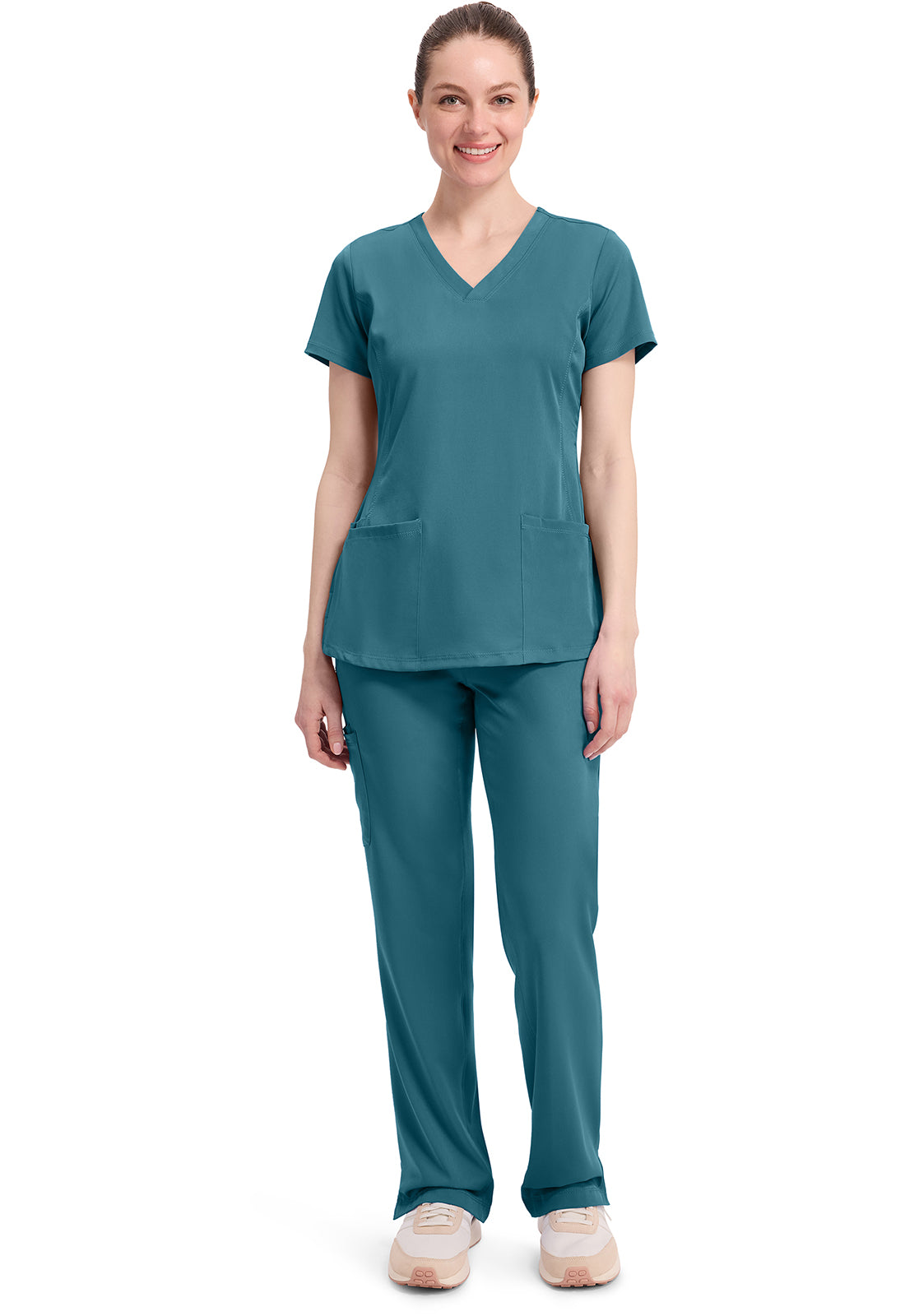 HH Works 2500 Women's Monica Scrub Top Fresh Blue