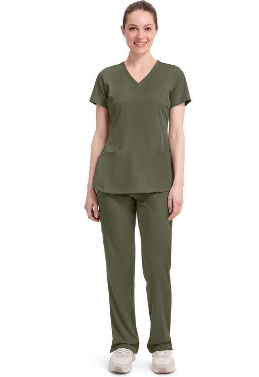 HH Works 2500 Women's Monica Scrub Top Olive