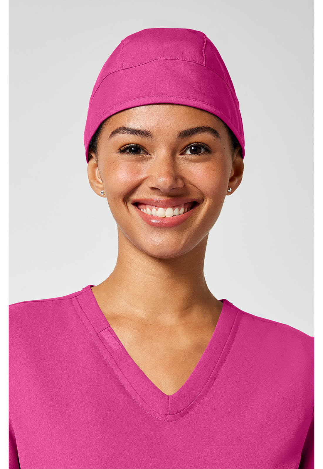 Scrub Hats 2506 Unisex Scrubs Hat Shocking Pink