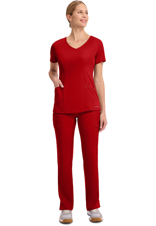 HH Works 2525 Women's Madison Scrub Top Red