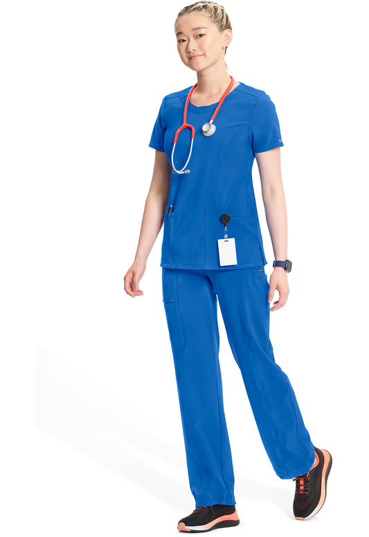 Infinity 2624A Women's Round Neck Scrub Top Royal