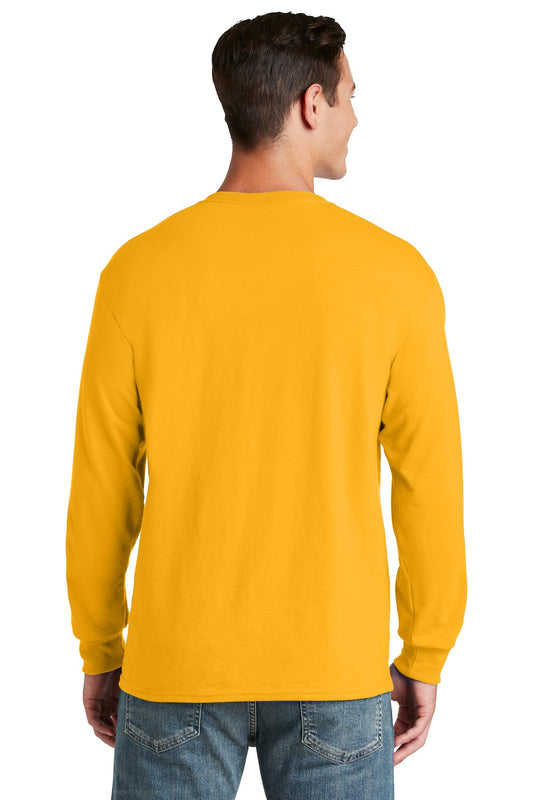 Jerzees Dri-Power 50/50 Cotton/Poly Long Sleeve T-Shirt. 29LS Gold