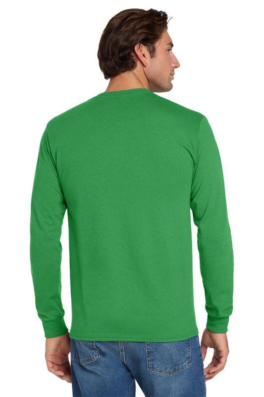 Jerzees Dri-Power 50/50 Cotton/Poly Long Sleeve T-Shirt. 29LS Kelly
