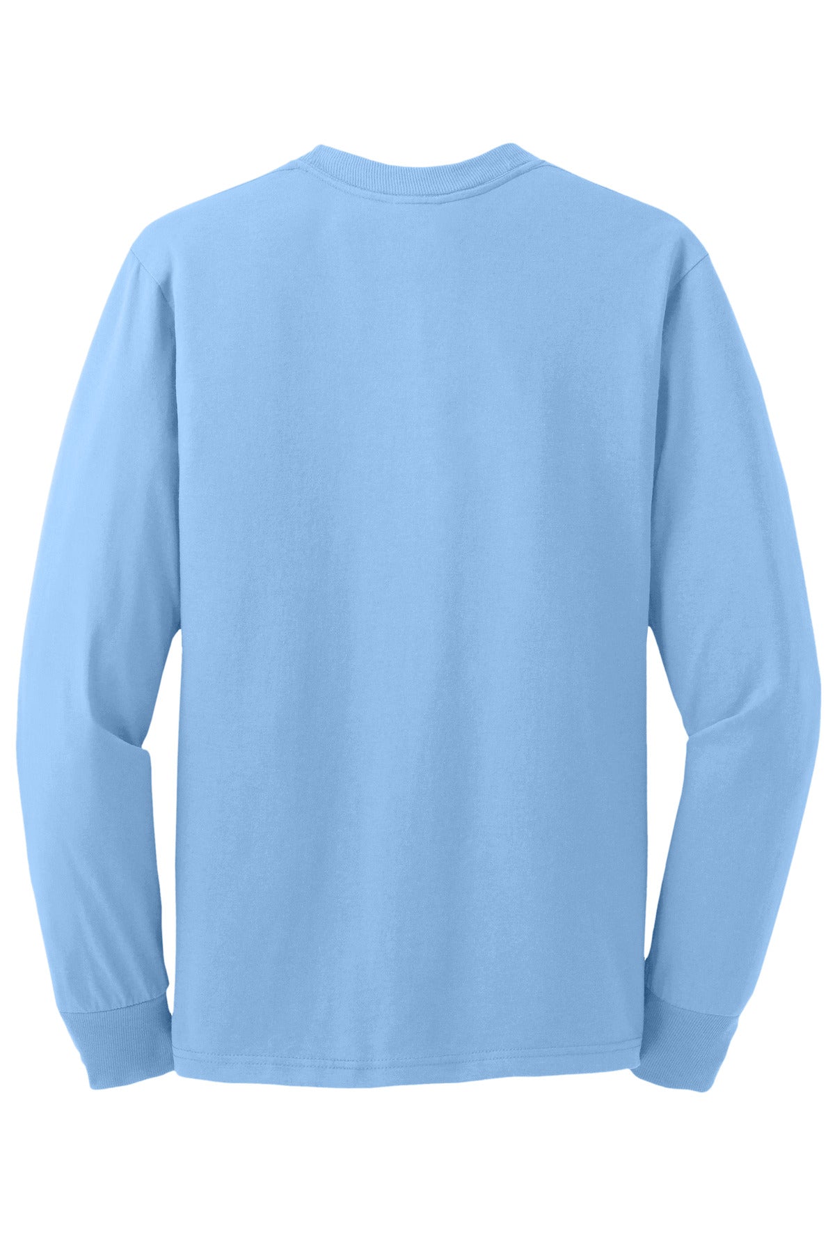 Jerzees Dri-Power 50/50 Cotton/Poly Long Sleeve T-Shirt. 29LS Light Blue