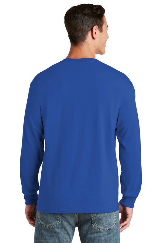 Jerzees Dri-Power 50/50 Cotton/Poly Long Sleeve T-Shirt. 29LS Royal