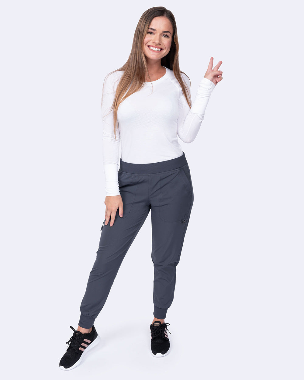 Ava Therese 3017 Rachel Jogger Pant Pewter