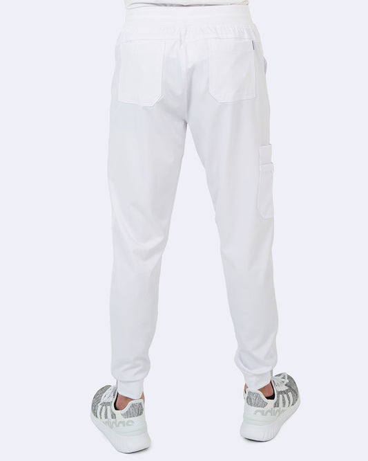 Zavate 3029 Mens Jogger Pant Tall White